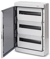 Groepenkast leeg 3 rij met deur + dinrail IP65 - 4517696