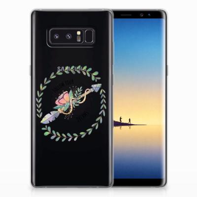 Samsung Galaxy Note 8 Telefoonhoesje met Naam Boho Dreams Samsung Galaxy Note 8 Telefoonhoesje met Naam Boho Dreams