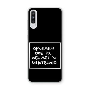 Schotelvod: Samsung Galaxy A70 Transparant Hoesje