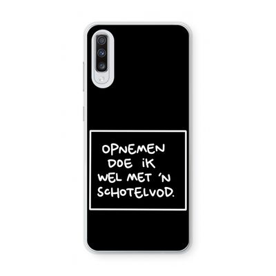 Schotelvod: Samsung Galaxy A70 Transparant Hoesje