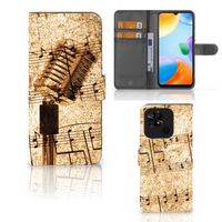 Xiaomi Redmi 10C Telefoonhoesje met foto Bladmuziek - thumbnail