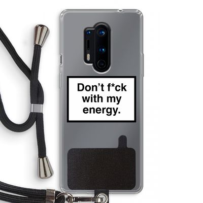 My energy: OnePlus 8 Pro Transparant Hoesje met koord