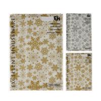 Excellent Houseware goud/zilver kerst tafelkleed 130x180 cm