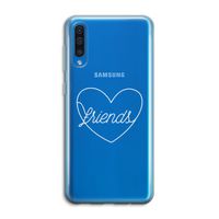 Friends heart pastel: Samsung Galaxy A50 Transparant Hoesje
