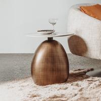 Tower Living Organische Bijzettafel 'Castello' Keramiek, 49 x 39cm