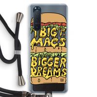 Big Macs Bigger Dreams: Sony Xperia 5 II Transparant Hoesje met koord