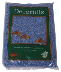Zak a 1 kg gravel lichtblauw - Gebr de boon