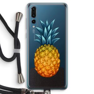 Grote ananas: Huawei P20 Pro Transparant Hoesje met koord