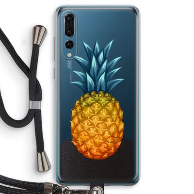 Grote ananas: Huawei P20 Pro Transparant Hoesje met koord
