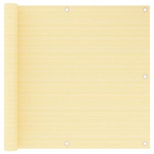 VidaXL Balkonscherm 90x500 cm hdpe beige