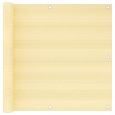 VidaXL Balkonscherm 90x500 cm hdpe beige