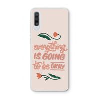 Optimistic flower girl: Samsung Galaxy A70 Transparant Hoesje
