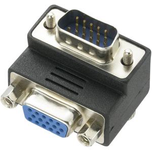 Renkforce VGAAdapter [1x VGA-stekker - 1x VGA-bus] 90° haaks Zwart