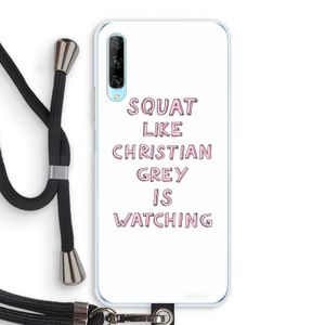Christian Grey: Huawei P Smart Pro Transparant Hoesje met koord