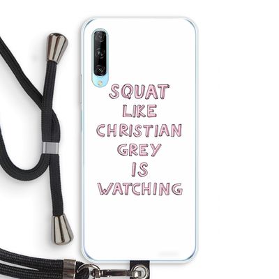 Christian Grey: Huawei P Smart Pro Transparant Hoesje met koord