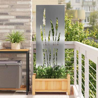 Tuin decoratief paneel Zilver 50 x 140 cm Gegalvaniseerd staal