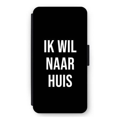 Ik wil naar huis - Zwart: iPhone 11 Flip Hoesje