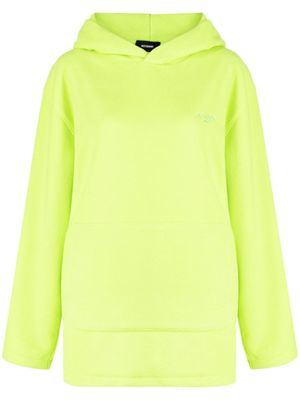 We11done hoodie en coton à logo brodé - Vert