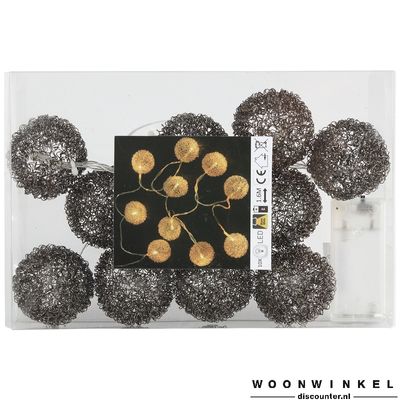 Christmas snooz antracite ball light chain Christmas snooz antracite ball light chain