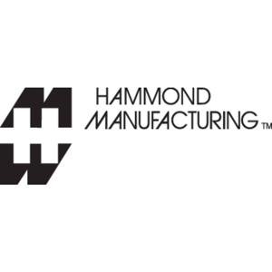 Hammond Electronics Eindplaat Aluminium Zwart (l x b x h) 16 x 107 x 35 mm 10 stuk(s)