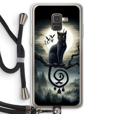 Moonlight Companions: Samsung Galaxy A8 (2018) Transparant Hoesje met koord