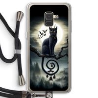 Moonlight Companions: Samsung Galaxy A8 (2018) Transparant Hoesje met koord