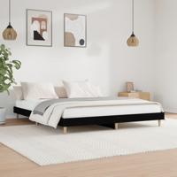 Bedframe zonder matras 180x200 cm spaanplaat zwart