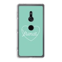 Friends heart pastel: Sony Xperia XZ2 Transparant Hoesje