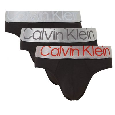 Calvin Klein Steel microfiber slips 3-pack zwart