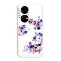 Waterverf bloemen: Huawei P50 Transparant Hoesje