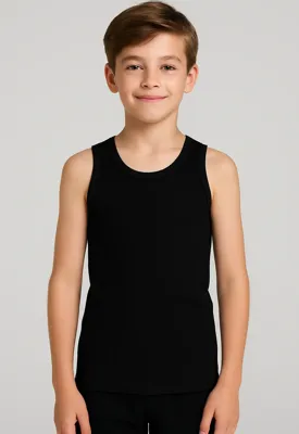 Young jongens hemd microfiber - jongens onderhemd brede bandjes - Naadloos