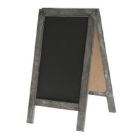 Tafel model krijtbord/klapbord van hout 18 x 32 cm - thumbnail