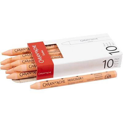 Caran Dache Caran d'ache neocolor i, l: 10 cm, dikte 8,5 mm, salmon (051), 10 stuk/ 1 doos