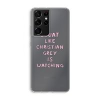 Christian Grey: Samsung Galaxy S21 Ultra Transparant Hoesje