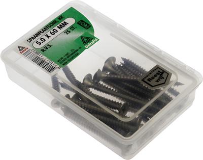 Spaanpl.schr. rvs 5.0x60mm 25st - Deltafix