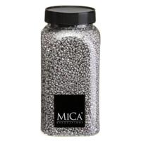 Mica Decorations decoratie stenen/granulaat - 650ml - zilver - hobby steentjes