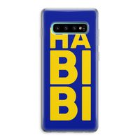 Habibi Blue: Samsung Galaxy S10 Plus Transparant Hoesje