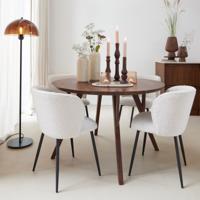 Light & Living Ronde Eettafel Quenza Acaciahout, 120cm - Bruin - thumbnail