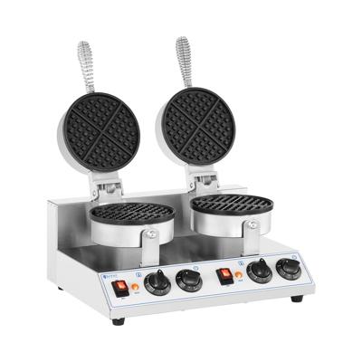 Dubbel-wafelijzer - rond- 2,600 W