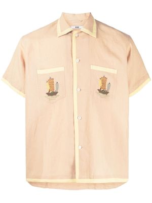 BODE chemise à broderies - Jaune