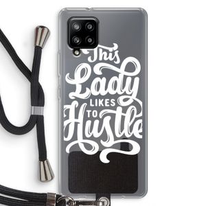 Hustle Lady: Samsung Galaxy A42 5G Transparant Hoesje met koord