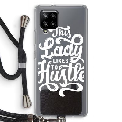 Hustle Lady: Samsung Galaxy A42 5G Transparant Hoesje met koord
