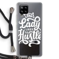 Hustle Lady: Samsung Galaxy A42 5G Transparant Hoesje met koord