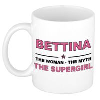 Bettina The woman, The myth the supergirl cadeau koffie mok / thee beker 300 ml