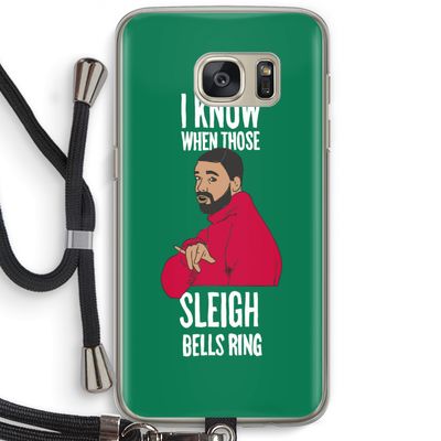 Sleigh Bells Ring: Samsung Galaxy S7 Transparant Hoesje met koord