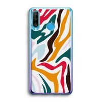 Colored Zebra: Huawei P30 Lite Transparant Hoesje