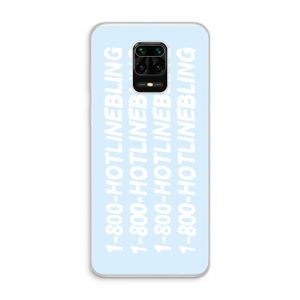 Hotline bling blue: Xiaomi Redmi Note 10 Lite Transparant Hoesje