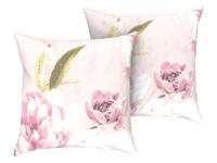 LIVARNO home 2 kussenhoezen 60 x 50 cm (Bloemen/roze) LIVARNO home 2 kussenhoezen 60 x 50 cm (Bloemen/roze)