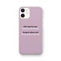 gij zijt ook iemand: iPhone 12 Transparant Hoesje