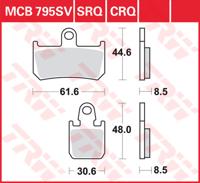 TRW Remblokken, en remschoenen voor de moto, MCB795CRQ Hyper carbon